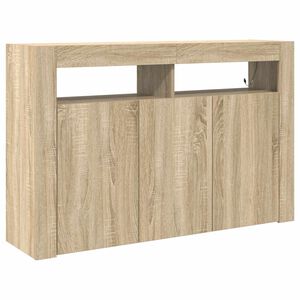 vidaXL Puse Sonoma ozols 116 x 30 x 75 cm Inženierijas koks