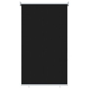vidaXL Āra rullo aizkars 90% UV aizsardzība Melns 80 x 230 cm HDPE