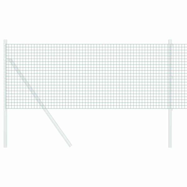 vidaXL Metinātās stieples žogs Zaļa 0.5 x 50 m Tērauds