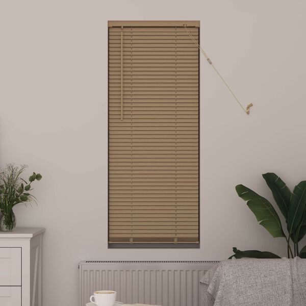 vidaXL Venēcijas žalūzija Gai&scaron;i brūna ar rakstu 150 x 50 cm PVC