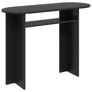 vidaXL Konsoles galds Melns ozols 100 x 39,5 x 75 cm Inženierijas koks