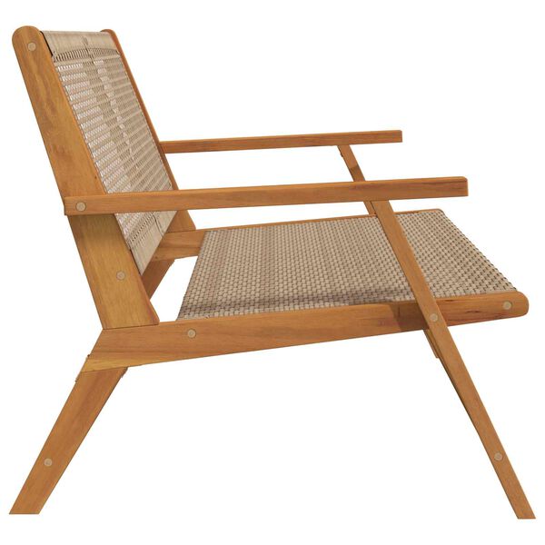 vidaXL Dārza mēbeles Bē&scaron;a 122 x 78 x 73 cm Cietā akācijas koks