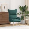 vidaXL atpūtas krēsls Tum&scaron;i zaļ&scaron; 69 x 74 x 93 cm Audums un saplāksnis