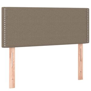 vidaXL gultas galvgalis, 90x5x78/88 cm, pelēkbrūns audums
