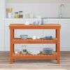 vidaXL Darbagalds Vaska brūna 110,5 x 50 x 80 cm Priedes masīvkoks