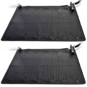 Intex baseina apsildes paklāji, 2 gab., 1,2x1,2 m, melns PVC, 28685