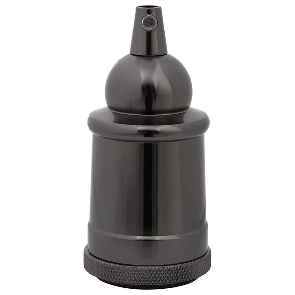 vidaXL Lampu turētāji 2 gab Glossy Black E27