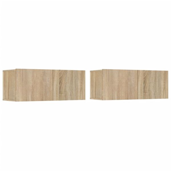 vidaXL 4-daļīgs TV skapī&scaron;u komplekts, ozola krāsa, inženierijas koks