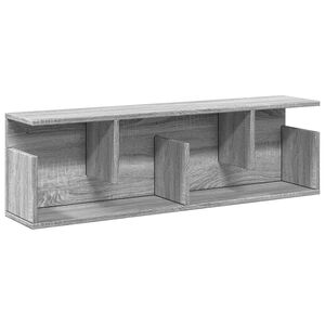 vidaXL sienas skapītis, 100x20x30 cm, pelēka koka, inženierijas koks