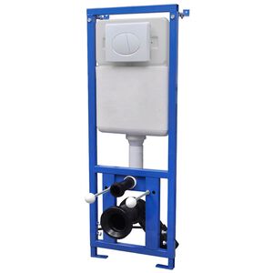 vidaXL Iebūvējamā Skalo&scaron;anas Tvertne Piekaramam WC 11 L 41x14x(110-125) cm