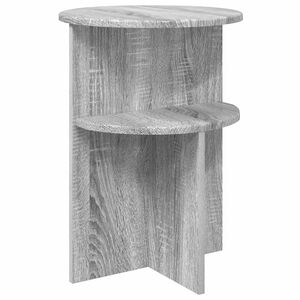 vidaXL Sānu galds Pelēks Sonoma ozols &Oslash; 39,5 x 55 cm Inženierijas koks