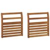 vidaXL Rokturis 2 pcs Dabiska 58,5 x 8 x 60 cm Cietā akācijas koks