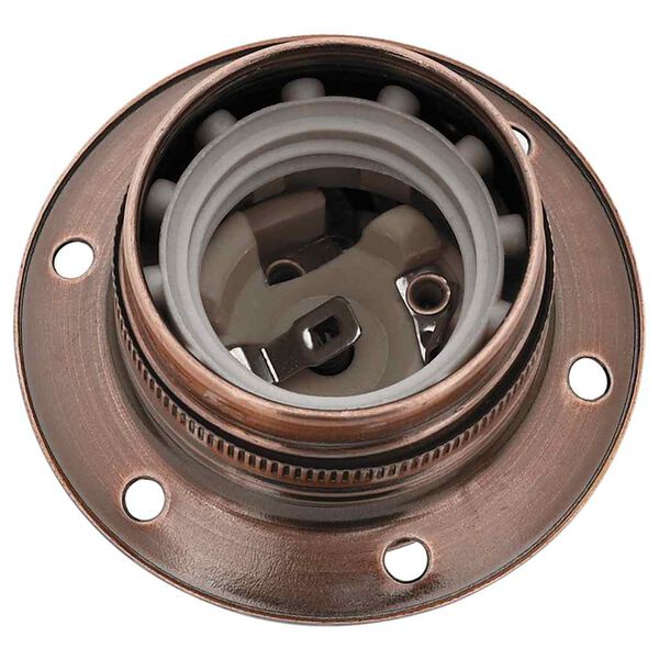 vidaXL Lampu turētāji 2 gab Red Bronze E27