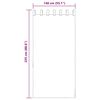 vidaXL Voile aizkari ar cilpām 2 gab Terakota 140x225 cm
