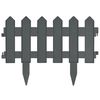 vidaXL zāliena apmales, 25 gab., antracītpelēkas, 10 m, PP