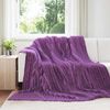 vidaXL Pledu segas 6 pcs Violeta 270 x 240 cm Flīss