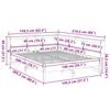 vidaXL gulta ar grāmatu plauktu, bez matrača, 140x200 cm, priedes koks