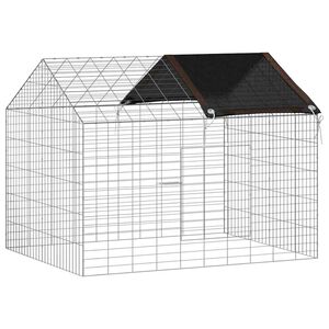 vidaXL Tru&scaron;a būris Sudraba 100 x 78 x 78 cm Cinkots tērauds