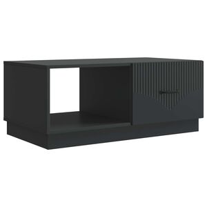 vidaXL Kafijas galdiņ&scaron; Melns 90 x 50 x 37 cm Inženierijas koks