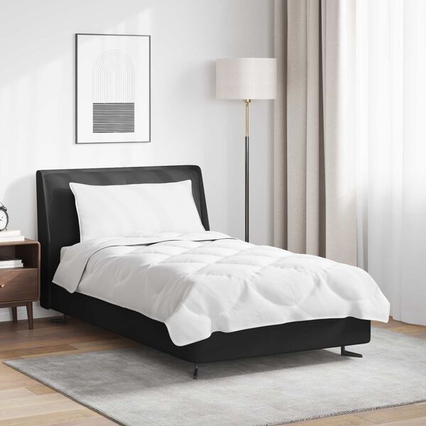 vidaXL Segas komplekts ar spilvenu 2 pcs Balts Mikro&scaron;ķiedra