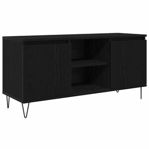 vidaXL Televizora skapī&scaron;a 104 x 35 x 50 cm Melns ozolkoks