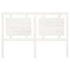 vidaXL gultas galvgalis, balts, 145,5x4x100 cm, priedes masīvkoks