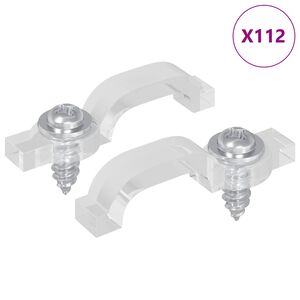 vidaXL LED līstes klipi 2 pcs Caurspīdīgs 23,8 x 7,3 x 4,3 mm