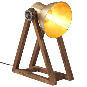 vidaXL galda lampa, 25 W, antīka misiņa krāsa, 30x17x40 cm, E27