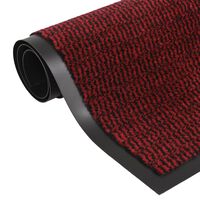 vidaXL durvju paklājs, 60x180 cm, sarkans