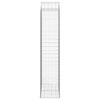 vidaXL arkveida gabiona grozs, 100x50x220/240 cm, cinkota dzelzs