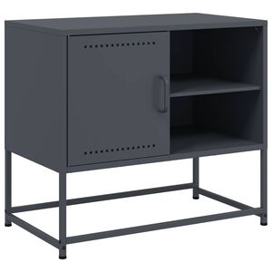 vidaXL TV skapītis, antracītpelēks, 68x39x60,5 cm, tērauds