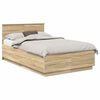 vidaXL Gultas rāmis Sonomas ozols 120 x 190 cm Inženierijas koks