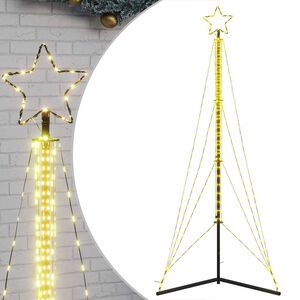 vidaXL LED Ziemassvētku eglīte 483 LED Silti Balta 240 cm