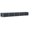 vidaXL Puķu kaste Antracīts 400 x 80 x 45 cm Tērauds