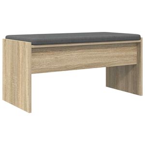 vidaXL Zāles sols ar spilvenu Sonoma ozols 83 x 38 x 40 cm