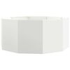 vidaXL Puķu kaste Balts 120 x 120 x 50 cm Tērauds