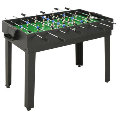 vidaXL spēļu galds, 15 spēles, 121x61x82 cm, melns