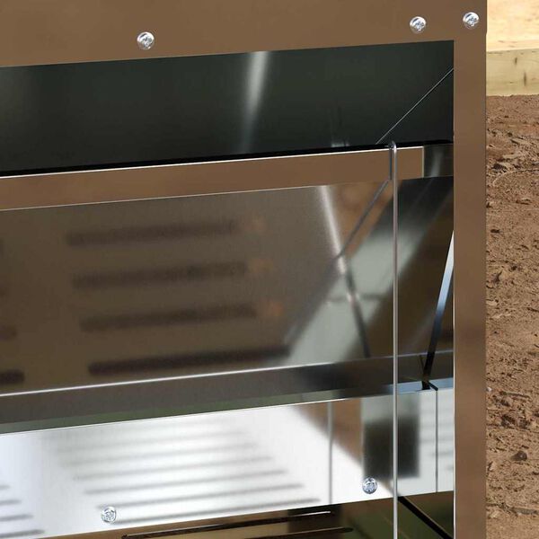 vidaXL Vistas svara barotājs Sudraba 33 x 42 x 40 cm Cinkots tērauds