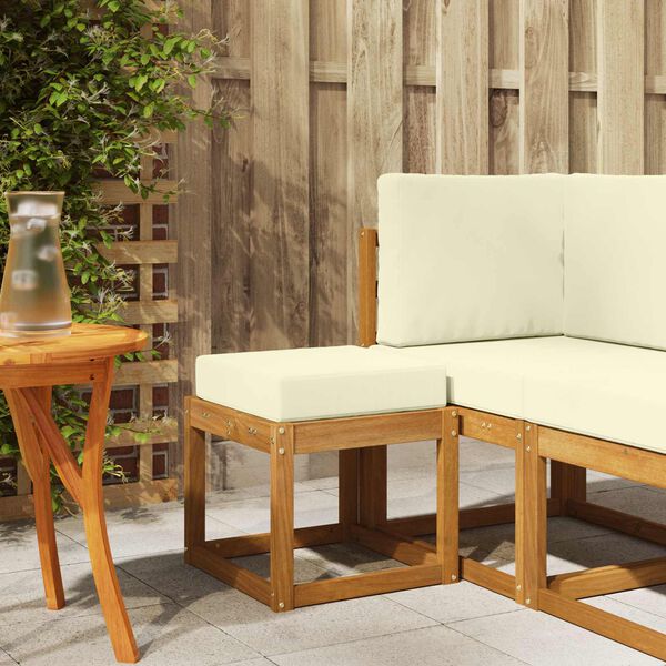 vidaXL Āra krēsla sols Cietā akācijas koks Dabiska