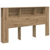 vidaXL gultas galvgalis ar plauktu 180x18,5x102,5 cm inženierijas koks