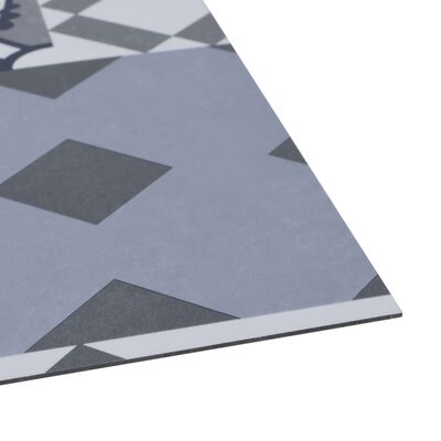 vidaXL grīdas flīzes, 20 gab., pašlīmējošas, 1,86 m², PVC, krāsainas