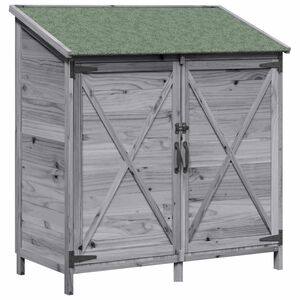 vidaXL Dārza &scaron;ķūņi Pelēka 106 x 56 x 113,5 cm Masīvs egle koks