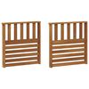 vidaXL Roku balsti 2 pcs Brūna 60 x 6 x 61 cm Inženierijas koks