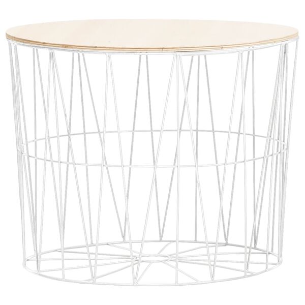 vidaXL kafijas galdiņi, 4 gab., balti