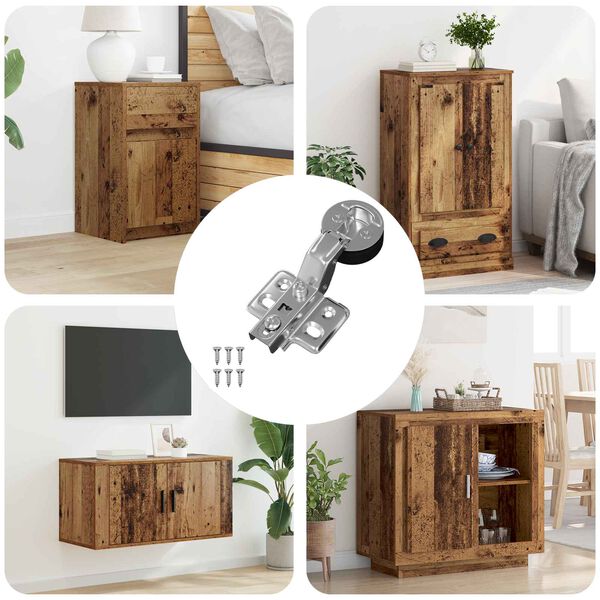 vidaXL Eņģe 123 pcs Sudraba 35 mm Dzelzs