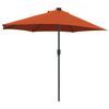 vidaXL Dārza parasols Sarkanbrūns 294 x 150 x 224 cm