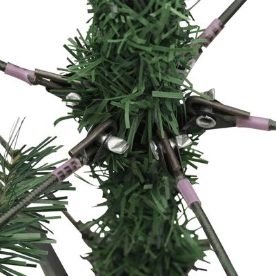 vidaXL mākslīgā Ziemassvētku egle ar čiekuriem, 180 cm