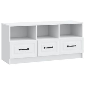vidaXL Televizora skapī&scaron;a Balts 102 x 34,5 x 47 cm Inženierijas koks