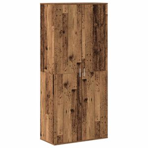 vidaXL Augstais skapītis 80 x 39 x 178 cm Inženierijas koks Vecs koks