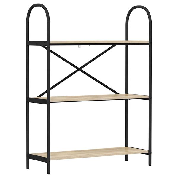 vidaXL Grāmatu plaukts Sonoma ozols 80 x 30 x 109 cm Inženierijas koks